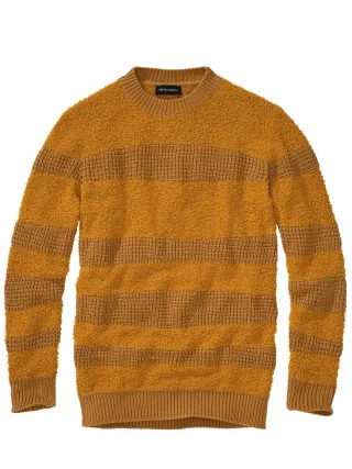 Mey & Edlich Herren Keine-Konventionen-Pullover Gelb 80 % Baumwolle (bio), 20 % Polyamid