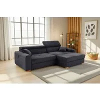 Jockenhöfer Gruppe Ecksofa Slider L-Form, B: 277 cm Couch, 60cm elektrische Sitztiefenverstellung, 140kg Belastbarkeit, USB-Anschluss, Kopfteilverstellung & Zierkissen