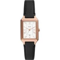 Fossil Quarzuhr RAQUEL ES5310, Armbanduhr, Damenuhr, Datum, Lederarmband