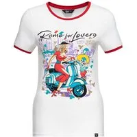 QueenKerosin Print-Shirt Rome for Lovers (1-tlg) mit italienischem Artwort-Motiv