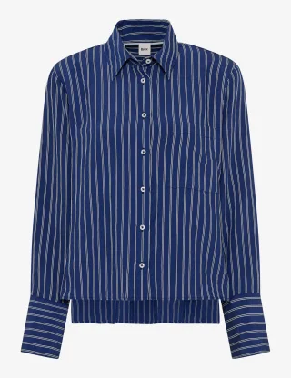 Brax Damen Bluse Style VICA navy, dunkelblau, Gr. 34