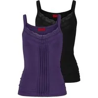 YESET Trägertop Top Tank Trägertop Spaghetti-Träger Shirt Spitze Doppelpack 515942