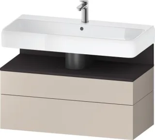 Duravit Qatego Waschtischunterbau wandhängend Taupe Matt 990x470x590 mm - QA4395080910010 QA4395080910010