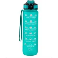Botells Trinkflasche Sport Trinkflasche, Motivation, Wasserflasche + Strohhalm & Shakerball, Trinke während deiner Aktivität, leicht, auslaufsicher, motivierend
