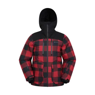 Mountain Warehouse Herren Drayton wasserdichte Skijacke (Rot/Schwarz)