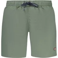 NORWAY 1963 Badeshorts Grüne Herren-Badeshorts mit Kontrastdetails und elastischem Bund