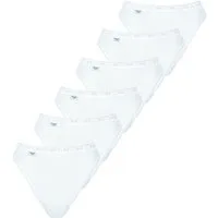 sloggi Slip Basic+ softe Baumwolle, klassischer Taillenslip, Logo, im 6er Pack