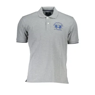La Martina Grigio Baumwoll Herren Polo