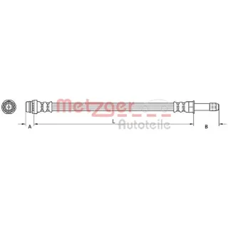 Metzger Bremsschlauch hinten Ford Galaxy 2 Mondeo 4 S-Max WA6