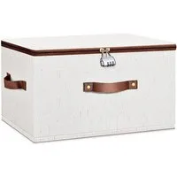 Minicloss Aufbewahrungsbox Faltbare Aufbewahrungsbox mit Deckel, aufbewahrungskoffer mit Reißverschluss