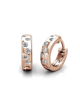 Joy Ohrringe - Rose Gold und Kristall