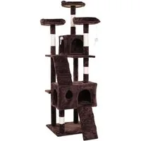 ESTEXO Kratzbaum Katzenbaum Katzenkratzbaum 170 cm Kletterbaum Spielbaum Braun