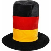 Beta Service GmbH Kostüm Zylinderhut Deutschland Fanartikel 27x40x40cm, 27cm hoher Zylinder