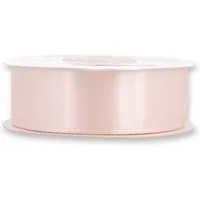 Creativery Satinband, Satinband 25mm x 25m Rolle Blush Rosé