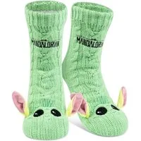 United Labels® Socken Star Wars The Mandalorian Baby Yoda Grogu Hüttensocken Kuschelsocken