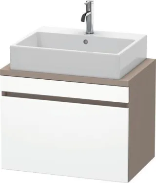 Duravit DuraStyle Konsolenwaschtischunterbau wandhängend Weiß & Basalt Matt 700x478x512 mm - DS53010 DS530101843