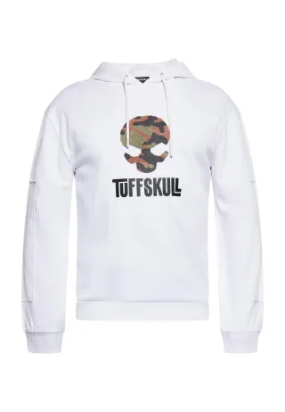 TUFFSKULL Sweatshirt Herren weiss