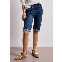 STREET ONE Comfort-fit-Jeans in Bermuda-Länge