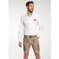 Spieth & Wensky Shorts FCB-Gotteszell-Lederhose/FCBGü mit Stickereien und FC Bayern Gürtelschnalle