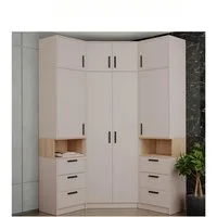 Marmex Möbel Schrank-Set GRANT SET 14 C, (6-St., 2 Regale, Eckschrank, drei Schrankverlängerungen), Türen mit Soft-Close-System