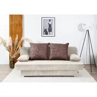 COLLECTION AB Schlafsofa Ulla, B: 186 cm, Liegel. 142x186 cm, Bettfunktion, Bettkasten & 2 Wende-Rückenkissen