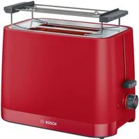BOSCH Toaster MyMoment TAT3M124, 2 Schlitze, für 2 Scheiben, 950 W, entnehmbarer Brötchenaufsatz, Auftaufunktion, Brotzentrierung, AutoOff