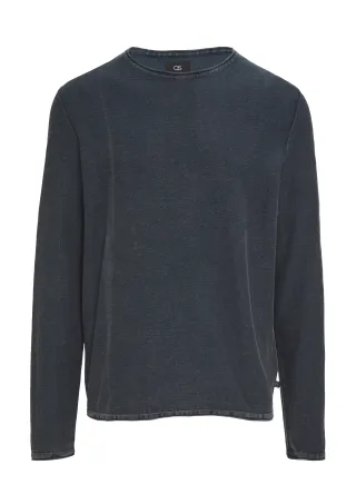 qs - Strickpullover blau - Gr. - M