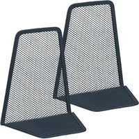 relaxdays Buchstütze Metall Buchstütze im 2er Set