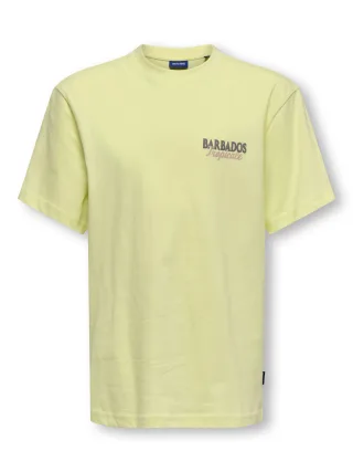 KIDS ONLY - OSJMALIK VACA LIFE RLX SS TEE JRS Wax Yellow - Gr. - 140