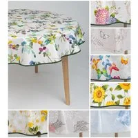 laro Tischdecke laro 140cm runde Wachstuchtischdecke mit Saum-Eingefasst