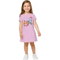 United Labels® A-Linien-Kleid Paw Patrol Kleid Adventure Awaits! Kleidchen mit kurzen Ärmeln