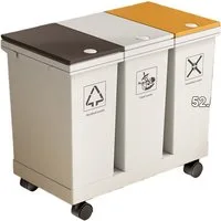 Bellaro Life Mülltrennsystem Abfalleimer Abfalleimer System für Küchenschrank Ausziehbar Soft-Cl