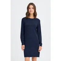 OXMO Strickkleid OXAida Gemütliches Strickkleid mit Rundhalsausschnitt