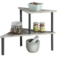 KESPER® Küchenregal Küchenregal mit 2 Ebenen, Beton-Optik, grau, 1-tlg.