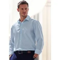 H.I.S Langarmhemd Regular fit mit Haifischkragen und allover Print aus reiner Baumwolle