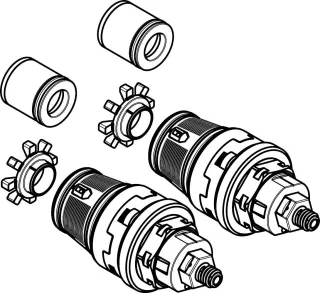 Hansgrohe AVP DN9 mit Stützring und Rückfluss- verhinderer, 92692000 92692000
