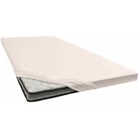 bellana Spannbettlaken bellana deluxe für Topper, mit Elasthan, Premium Jersey 230 g/m², Jersey, Gummizug: rundum, (1 Stück), mit 5% Elasthan, für Topper mit 4-10cm Höhe, bügelfrei, faltenfrei