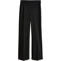 Next Anzughose Figurbetonte weite Hose mit Wollanteil, Petite (1-tlg)