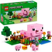 LEGO® Das Babyschwein-Haus (21268), LEGO Minecraft Konstruktionsspielsteine, (238 St), Made in Europe