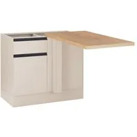 BASIC by Balculina Eckunterschrank Nizza B/H/T 115x87x60 cm (1-St) Breite 115 cm, Softclose
