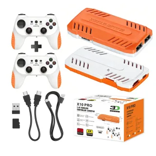 [128G] X10 pro 50000+ Games TV Game Stick with Dual 2.4G Wireless Controller Support HD Output Plug and Play Retro Game