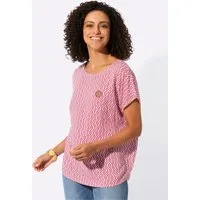 Witt Klassische Bluse Druck-Bluse Kurzarm