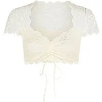 Nina Von C. Dirndlbluse Dirndlbluse kurzarm Nina (Stück, 1-tlg)