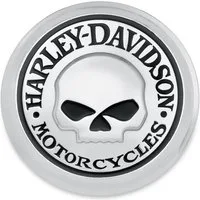 HARLEY-DAVIDSON Tankdeckel -Medaillon Motorrad Willie G Skull für Modelle ab '83, Einfache Montage