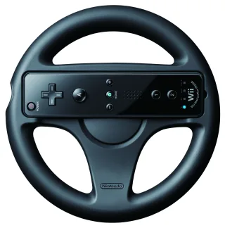 Original Nintendo Wii Lenkrad schwarz