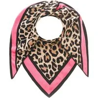 Zwillingsherz Modetuch Dreieckstuch BW "Leo Rand", Leo mit pinker Lante
