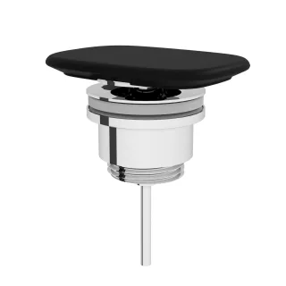 VitrA Schaftventil mit rechteckigem Ventildeckel aus Keramik 10 x 7,5 cm Schwarz Matt,6370L483-2002 6370L483-2002