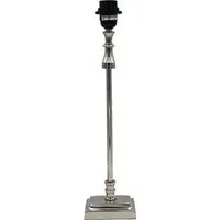 dasmöbelwerk Tischleuchte Tischleuchte Lampenfuß SHINY 11,5x8x47 cm Lampe Silber Metall