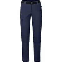 Bergson Zip-off-Hose YORK Zipp-Off Damen Wanderhose, vielseitig, pflegeleicht, Normalgrößen, peacoat blau