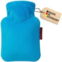 Hugo Frosch Wärmflasche - Mini 0,2 l mit Veloursbezug, Made in Germany